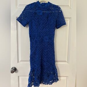 Lumiere Royal Blue Lace Dress